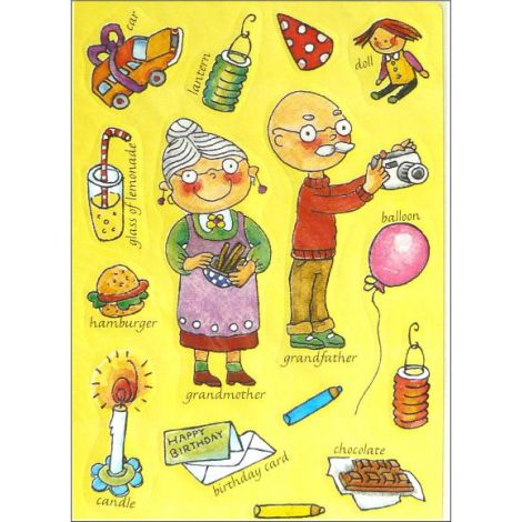 Naklejka Decor English "Birthday II"