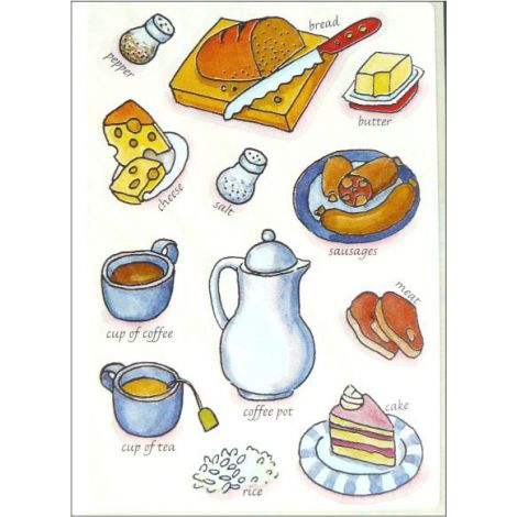 Naklejka Decor English "At the table II"