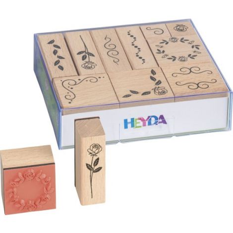 Zestaw stempli Heyda Ornamenty, 10szt