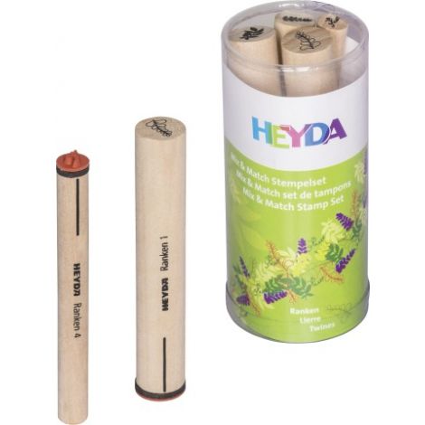 Zestaw długich stempli Heyda Liście, 4szt