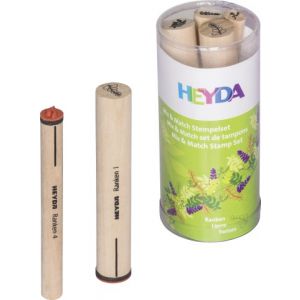 Zestaw długich stempli Heyda Liście, 4szt