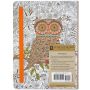 Notatnik Peter Pauper Press A5/80/120g linia Sowa Kolorowanka - 4