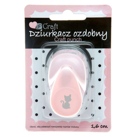 Dziurkacz ozdobny dpCraft 1,6cm Kot 2