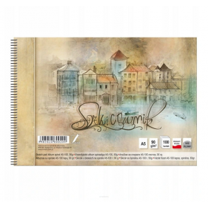 Szkicownik artystyczny Kreska na spirali A5/100/90g