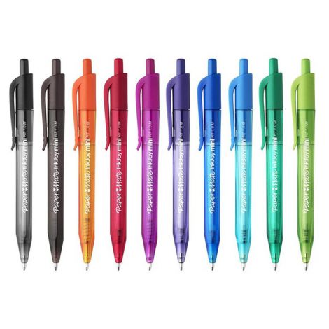 Długopisy Papermate Inkjoy 100RT Mini 1.0mm, 10 kolorów