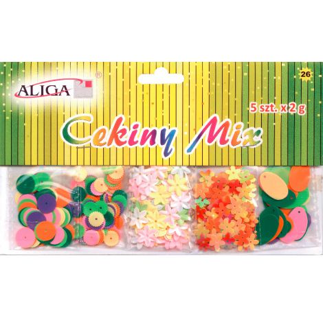 Cekiny Aliga Mix 5 wzorów