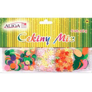Cekiny Aliga Mix 5 wzorów