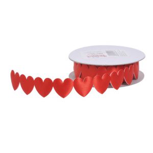 Wstążka dekoracyjna Canea samoprzylepna, 25mm x 3m, Serca