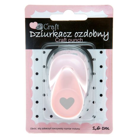 Dziurkacz ozdobny dpCraft 1,6cm Serce