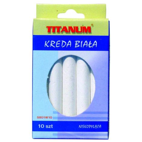 Kreda Titanum szkolna Biała, 10 sztuk - 2