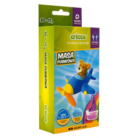 Masa piankowa Cricco, Zestaw Medium, Mix wzorów, 30 + 15g - 3