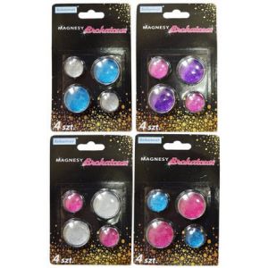 Magnesy Schemat Brokat Mix, 4szt