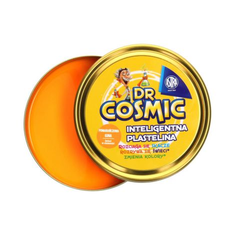 Plastelina Inteligentna Astra Cosmic, Pomarańczowa łuna, świecąca w ciemności - 2