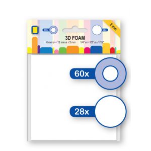 Kółka klejące 3D DAS dwustronne, 88szt