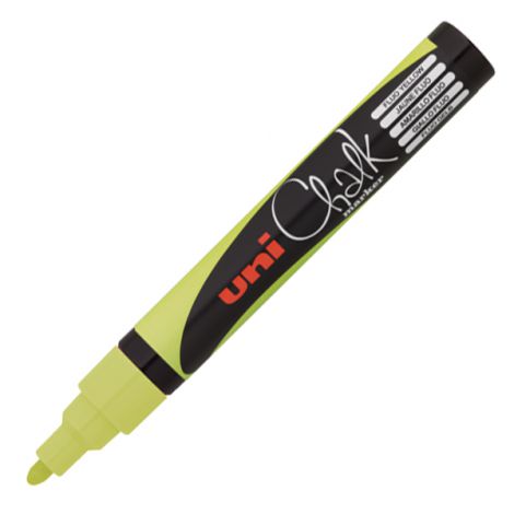 Marker kredowy Uni PWE-5M, żółty