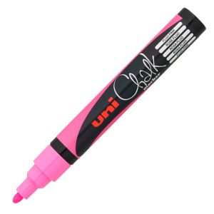 Marker kredowy Uni PWE-5M, różowy
