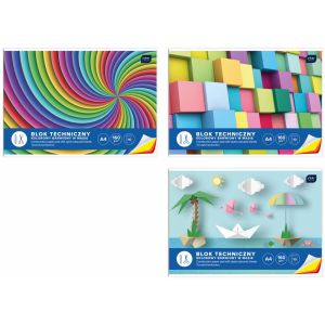 Blok techniczny Interdruk Kolorowy A4/10/160g Barw W Masie