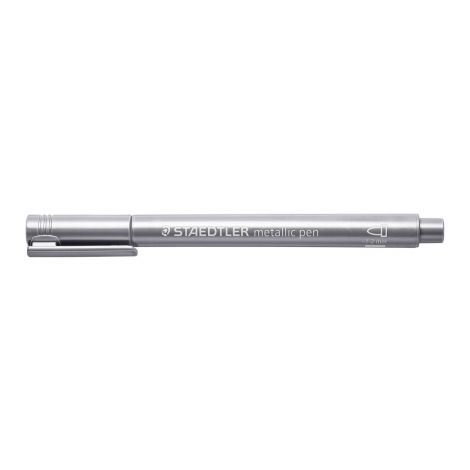 Marker Staedtler Metallic, okrągła końcówka, srebrny
