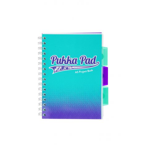 Kołozeszyt Pukka Pad Project Book Fusion A5/100/80g kratka, morski - 2