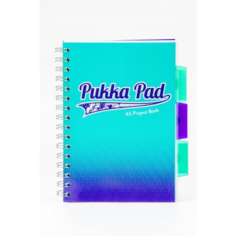 Kołozeszyt Pukka Pad Project Book Fusion A5/100/80g kratka, morski - 3