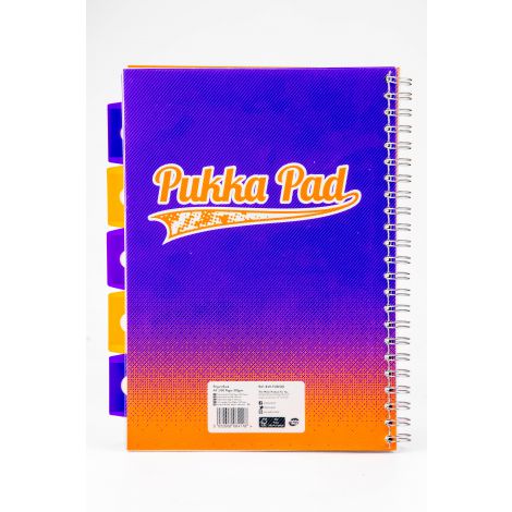 Kołozeszyt Pukka Pad Project Book Fusion A4/100/80g kratka, fioletowy - 2