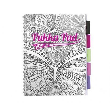 Kołozeszyt Pukka Pad Project Book Colour In & Personalise A4/100/80g linia