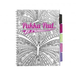 Kołozeszyt Pukka Pad Project Book Colour In & Personalise A4/100/80g linia