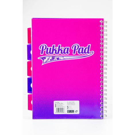 Kołozeszyt Pukka Pad Project Book Fusion A4/100/80g kratka, różowy - 2