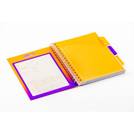 Kołozeszyt Pukka Pad Project Book Fusion A5/100/80g kratka, fioletowy - 2