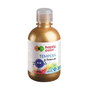 Farba Tempera Happy Color Premium 300ml, Złota