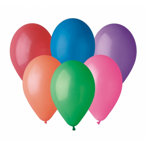Balony pastel - różnokolorowe, 25 szt.