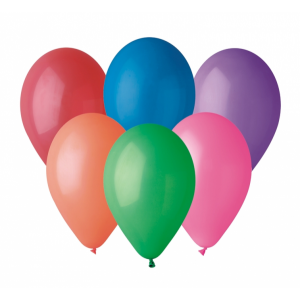 Balony pastel - różnokolorowe, 25 szt.