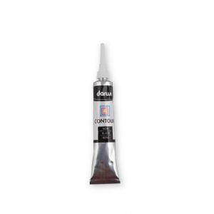 Konturówka do szkła Darwi 22ml, Czarna