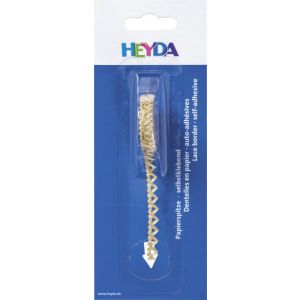 Koronka papierowa Heyda samoprzylepna Złote serca, 2m