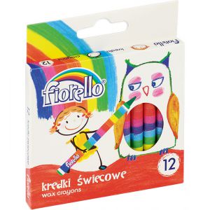 Kredki świecowe Fiorello, 12 kolorów