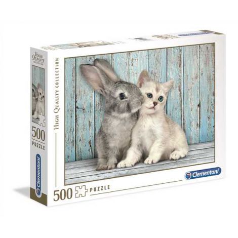 Puzzle Clementoni 500el Kot i Królik