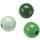 Koraliki drewniane Knorr Prandell mix zielony, 6mm