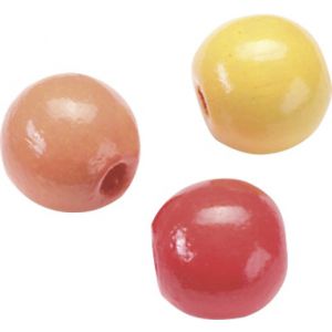 Koraliki drewniane Knorr Prandell mix żółto-czerwony, 15mm