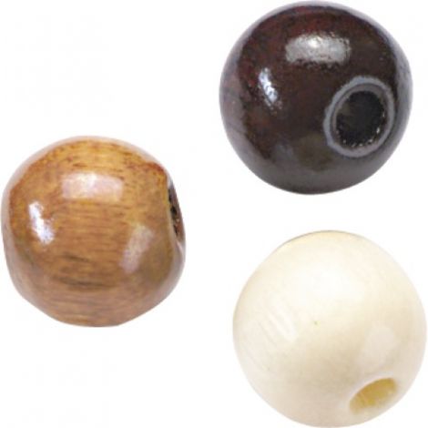 Koraliki drewniane Knorr Prandell mix brązowy, 4mm
