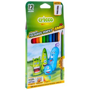 Kredki ołówkowe Cricco Jumbo, 12 kolorów