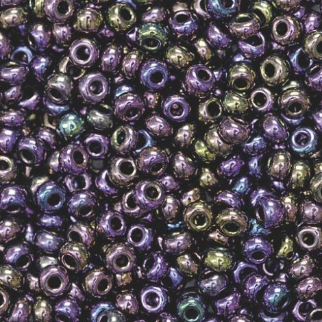 Koraliki szklane Knorr Prandell 2.5mm, Fioletowe metaliczne