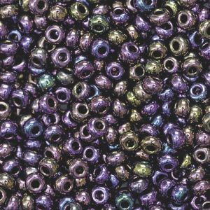Koraliki szklane Knorr Prandell 2.5mm, Fioletowe metaliczne