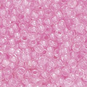 Koraliki szklane Knorr Prandell 2.5mm, Różowe transparentne