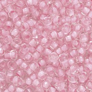 Koraliki szklane Knorr Prandell 2.5mm, Różowe jasne transparentne