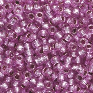 Koraliki szklane Knorr Prandell 2.5mm, Liliowe transparentne