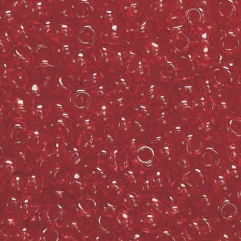 Koraliki szklane Knorr Prandell 2.5mm, Karminowe transparentne