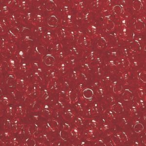 Koraliki szklane Knorr Prandell 2.5mm, Karminowe transparentne