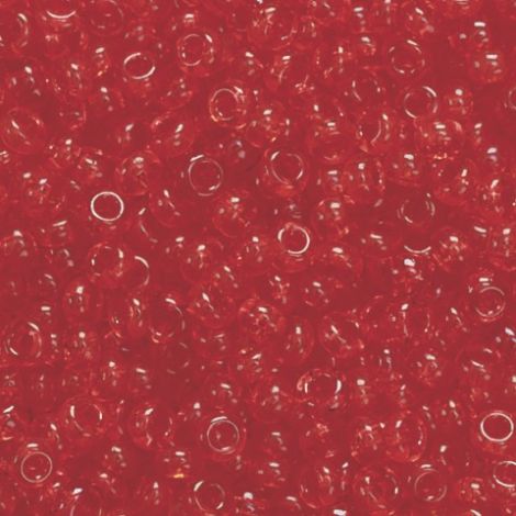 Koraliki szklane Knorr Prandell 2.5mm, Czerwone transparentne