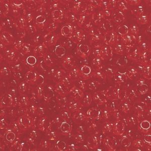 Koraliki szklane Knorr Prandell 2.5mm, Czerwone transparentne