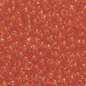 Koraliki szklane Knorr Prandell 2.5mm, Ceglaste transparentne